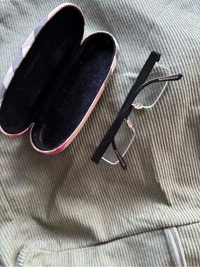 Authentic Burberry Black Rectangular Eyeglass Frames